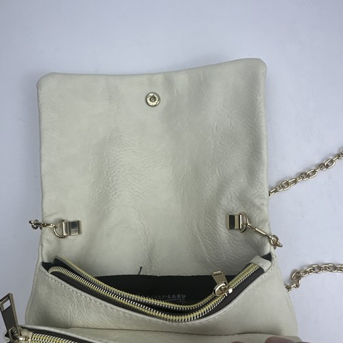 Deena And Ozzy Clutch Shoulder Purse Beige - Picture 6 of 9