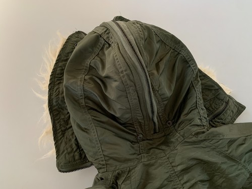 VTG Old US Air Force N3B Cold Weather Parka Jacket Coat Large LANCER USAF 80s - Picture 8 of 16