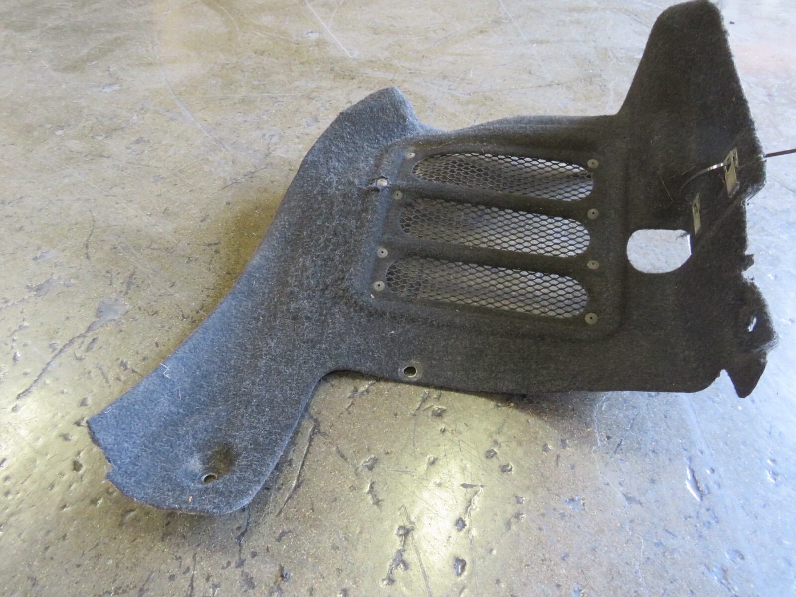 Ferrari California, LH, Left, Rear Gravel Guard, Dmg, Used, P/N 84076800