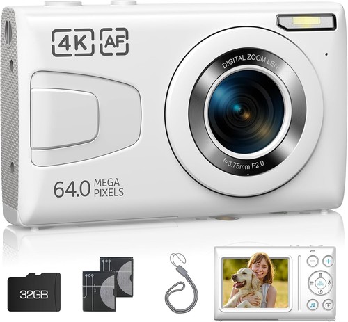 Digital Vlogging Camera 64MP Digital Camera With 4K Video - 18X