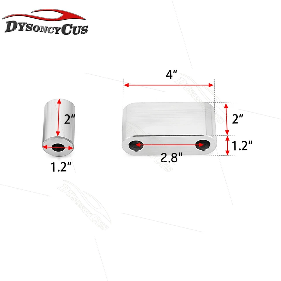 For Subaru Impreza 1993-2007 , 2'' inch Rear Trailing Arm Spacers Kit - Изображение 2 из 4