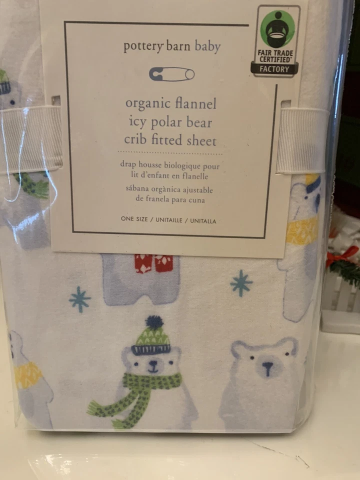 Pottery barn Disney Crib Toddler bed Fitted Sheet Holliday Birthday KIDS Baby , - Image 3 of 4