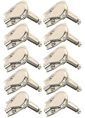 10pcs 1/4'' inch 6.3mm Right Angle 90 degree Mono Male Jack Plugs