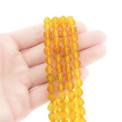 Star Cut Natural Jade Beads 8mm - Sunshine Yellow - 1 Strand 48 Beads - BD1408