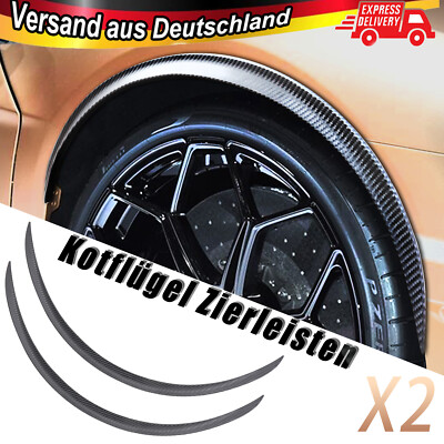 x2 Kotflügelverbreiterung Kohlefaser Radlauf Verbreiterung Kotflügel Zierleisten