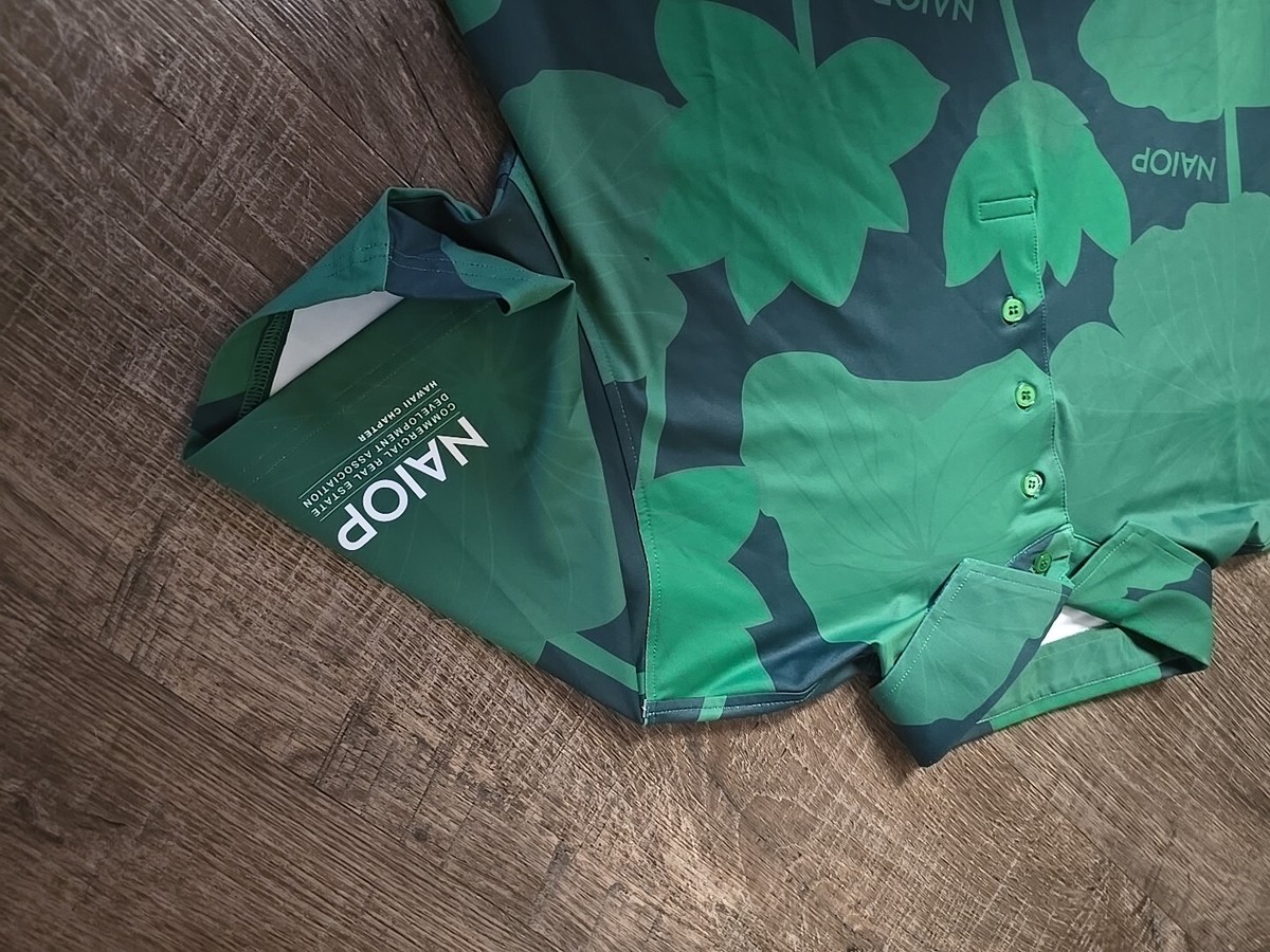 Five Birdies Commercial Real Estate NAIOP Hawaii Chapter Green Polo Shirt Sz M View 3