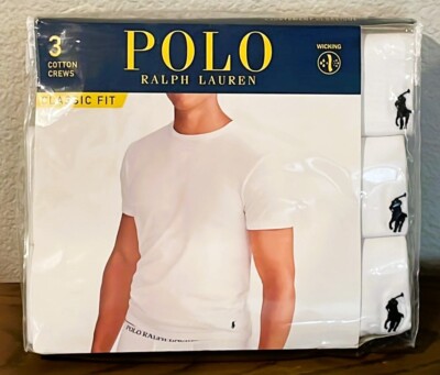 トップス POLO RALPH LAUREN SLIM FIT COTTON CREWS Polo Ralph Lauren Men's 3-Pack Slim-Fit Classic Cotton Crew