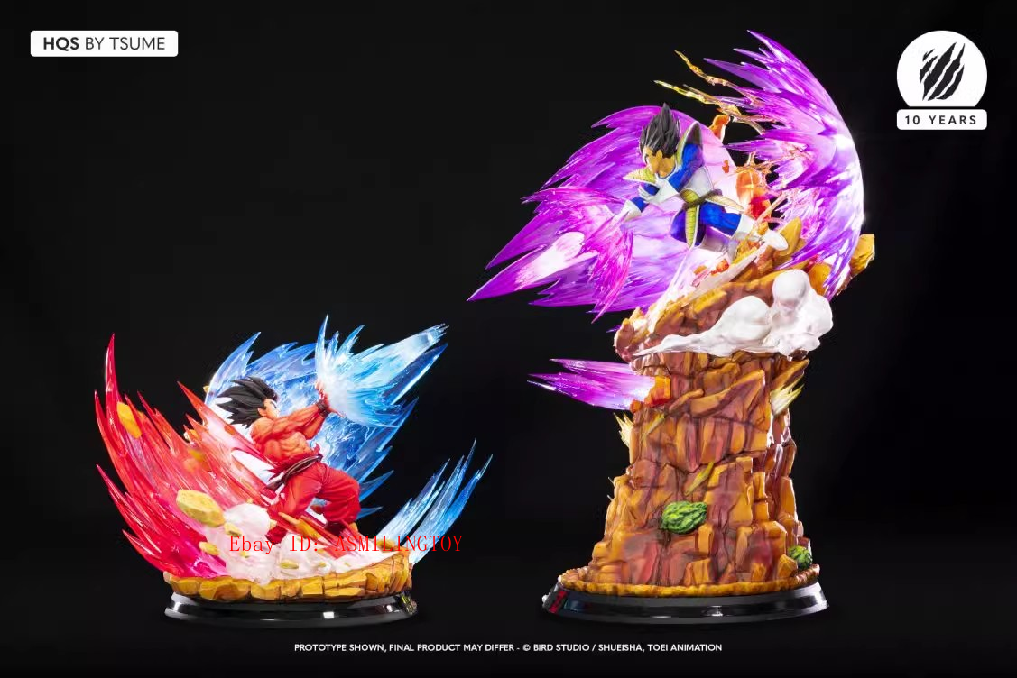 Tsume Art HQS Dragon Ball Z Goku Kaio-Ken VS Vegeta Galick Gun 1/6