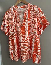 Jane Lamerton Short Sleeve Linen Blend Top. Size 12. New without tags
