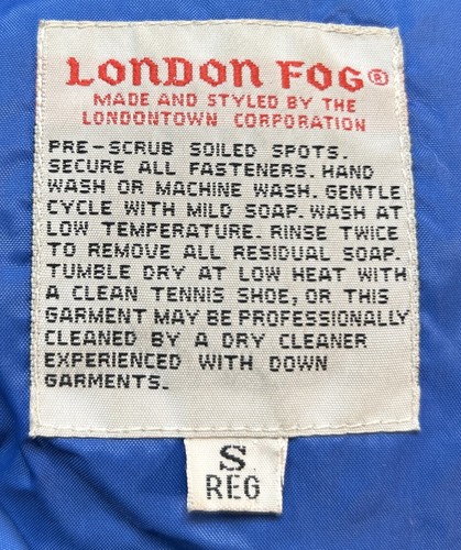 London Fog Color Block 80s/90s Winter Coat Pink Teal Blue Removable Liner Small - Picture 5 of 20