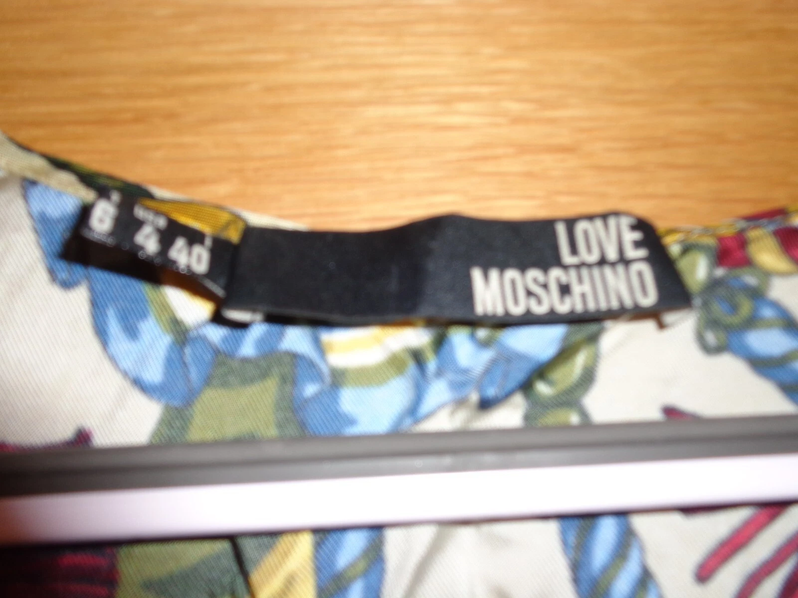 Abito Love Moschino maniche corte al ginocchio midi corda UK 8 US 4 I 40
