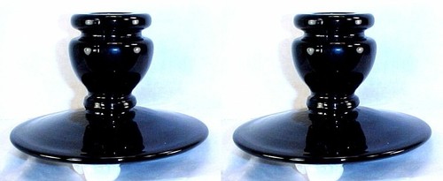 Vintage Console Set Fenton Candle Holders Melon Bowl Centerpiece 1930 c088 bf020 - Picture 12 of 14
