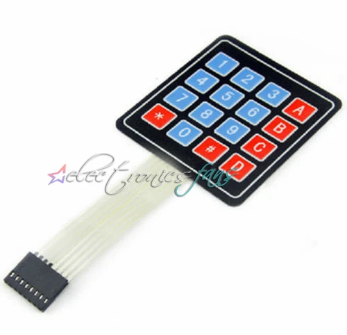 5PCS 4 x 4 Matrix Array 16 Key Membrane Switch Keypad Keyboard ASS