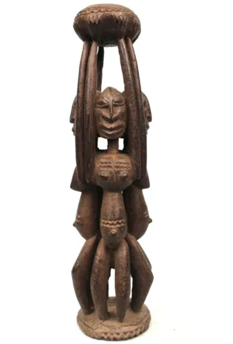 art african - fetish altar dogon - cult of ancestors paramount - 40,5 cms image 2