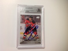 Adam Henrique Signed UD Upper Deck Young Guns Card RC Beckett BAS BGS a