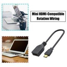 Mini HDMI Compatible Male to HDMI-compatible Female Converter Cable Cord Adapter
