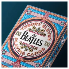 The Beatles (Blue) Playing Cards genuine theory11, Brand New Sealed Deck Mint!