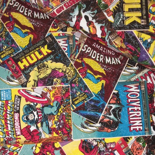 Superheld Marvel Comic 100% Baumwolle Stoffe 20 Designs Pro 25cm - Bild 53 von 159