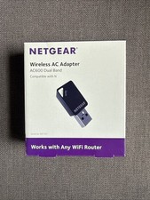 NETGEAR Wireless AC Adapter AC600 Dual Band WiFi USB Adapter Black A6100