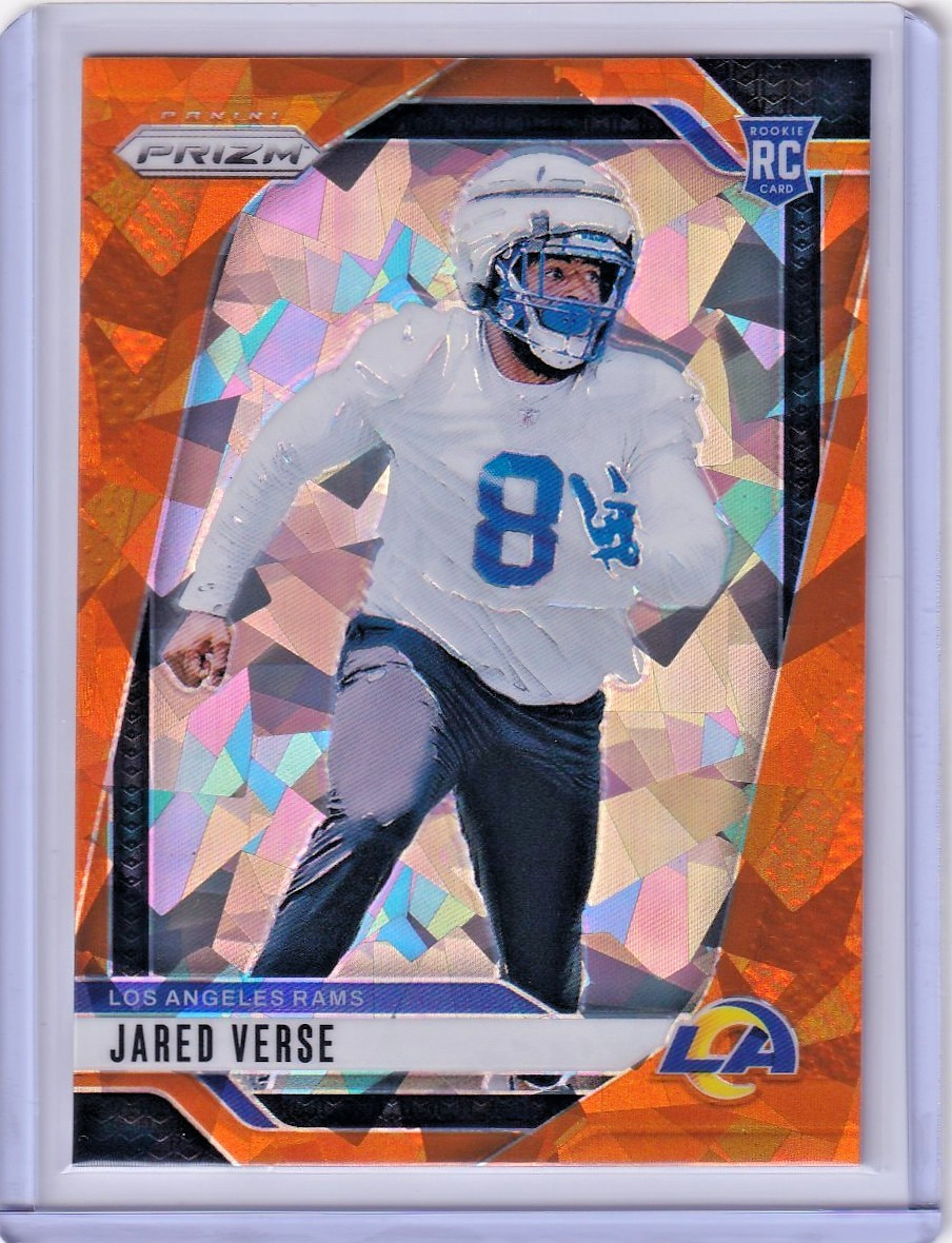 2024 Panini Prizm Jared Verse Rookie Card #341 Orange Ice (RC) Rams