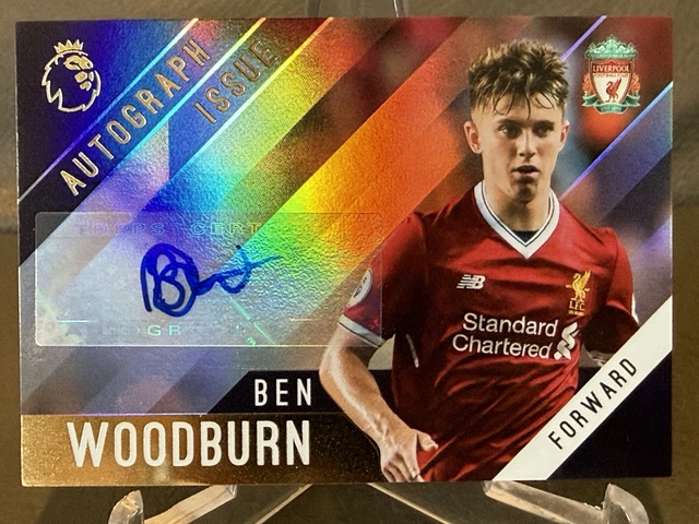 2017-18 Topps Premier League Ben Woodburn Gold AUTO Liverpool