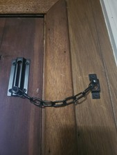 2 Pack Door Chain Lock Black Security Door Chain Inside Lock With Screws
