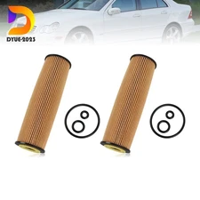 2x Engine Oil Cleaner Cartridge Kit for 2003-2005 Mercedes-Benz C230 1.8L