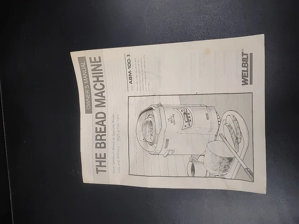 Welbilt The Bread Machine Maker ABM-100-3 tapa cúpula blanca pan automático de 2 lb Foto 2 de 4