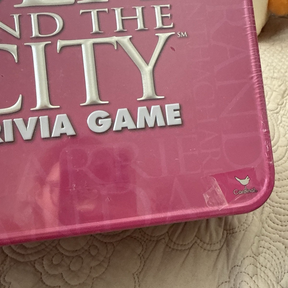 Sex and The City Trivia Game 2004 Cardinal Collectors Tin 18 Adult