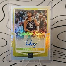 2024-25 Panini Donruss Johnny Juzang Signature Series Auto SS-JJJ Utah Jazz