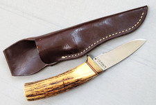 Vintage Gerber C325 Stag Fixed Blade Knife/Sheath