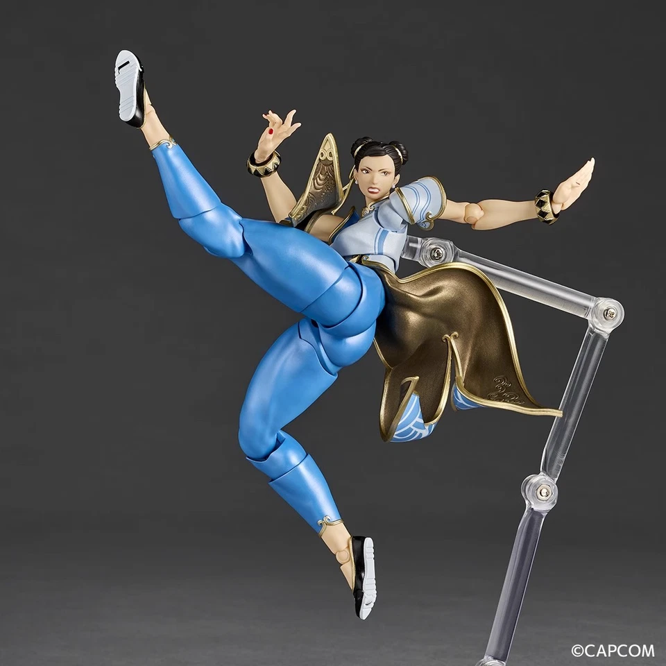 KAIYODO Revoltech Amazing Yamaguchi Street Fighter 6 Chun-Li Toys Action Figure - Image 4 of 4