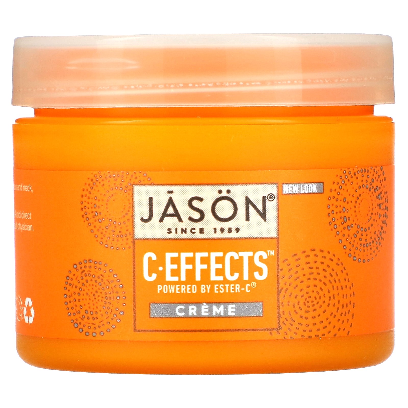 Крем Jason Natural C Effects, 2 унции, 57 г, Не содержит искусственных красителей, парабенов, SLS