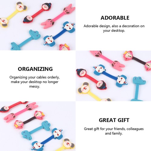 12pcs Home Wire Usb Cable Adorable Organizer Reusable Fastening (Assorted Color) - 第 3/12 張圖片