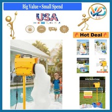 Yellow Foam Machine with 21QT Water Tank Adjustable Angle Party Cannon