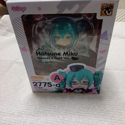 Good Smile Lottery A Prize Hatsune Miku Glasses Cafe Ver Nendoroid Japan New