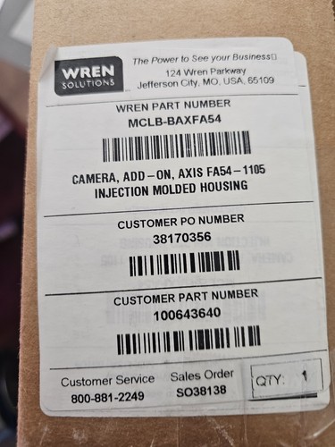 WREN solutions assembly Monitor Mount Camera Axis Fa54 - Afbeelding 3 van 3