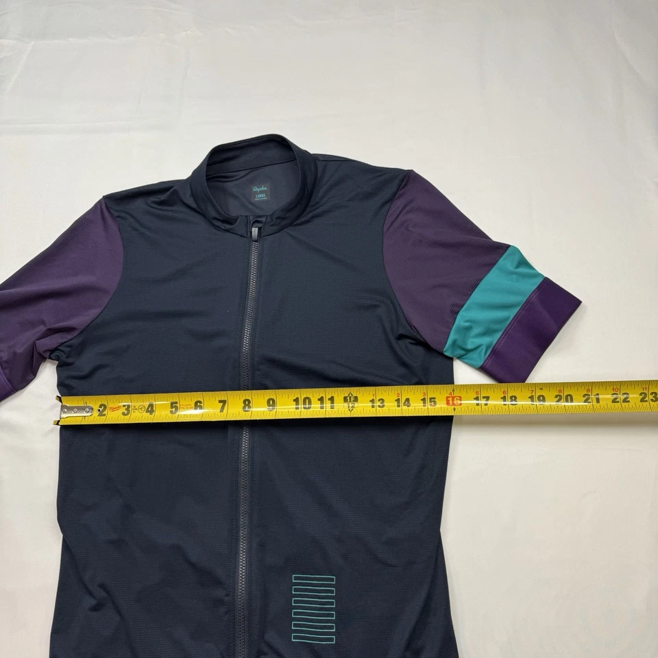 Camiseta deportiva de ciclismo de entrenamiento Rapha para mujer Pro Team - azul marino púrpura - grande Foto 2 de 4