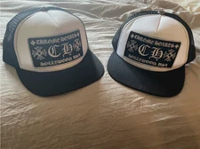 Chrome Heart Hat Black/White Trucker Hat