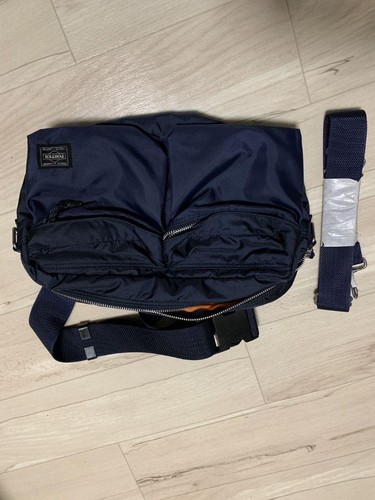 Porter Shoulder Bag Navy Yoshida Kaban Used Clean Strap JAPAN - Picture 7 of 7