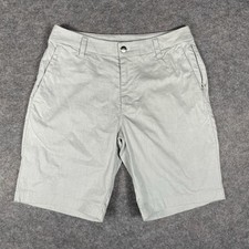 Lululemon Commission Chino Shorts Mens Sz 30 9" Inseam LM7AK7S Gray Classic Fit
