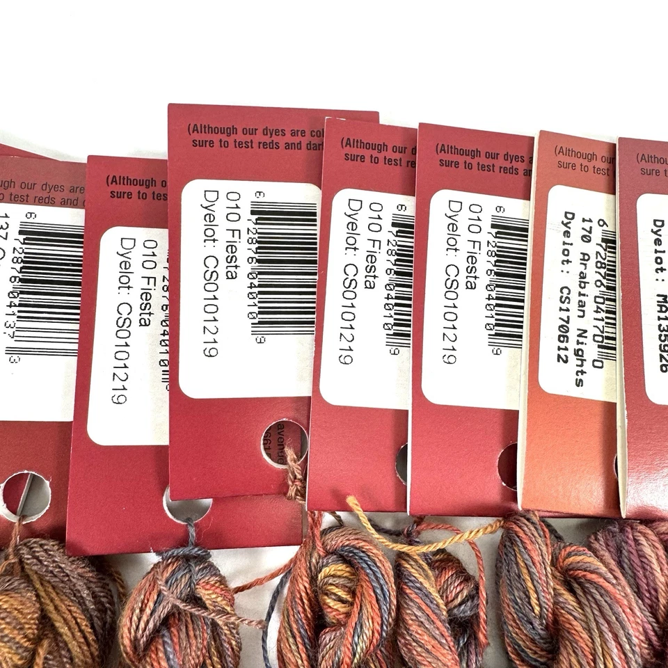 Lot of 18 Caron Impressions Silk Wool Thread Autumn Variegated Colors NWT - Image 3 of 4