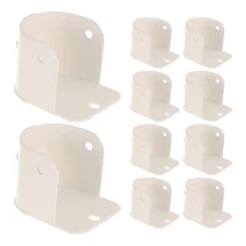  10 Pcs Ceiling-mount Curtain Bracket Holders Rod Mounting Brackets