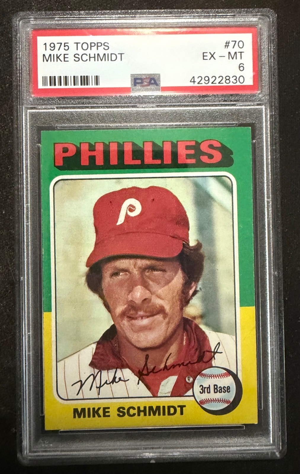 1975 Topps Mike Schmidt #70 HOF PSA 6
