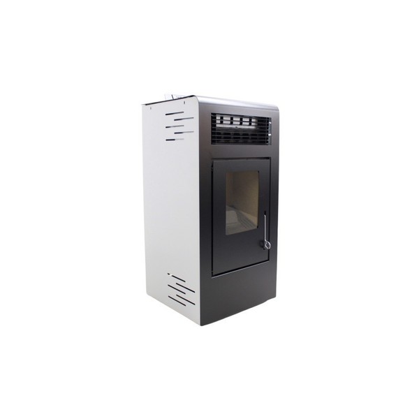 Estufa de pellets ALFA 12 kW blanca calefacción de pellets chimenea de pellets A+ NUEVO