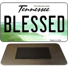 Blessed Tennessee State License Plate Tag Magnet M-6431 3.5" x 2" Magnet (M)