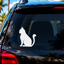 Cat Sticker Vinyl Decal - Kitten Silhouette Pet Animal Kitty Car Window Bumper Cat Sticker Vinyl Decal - Kitten Silhouette Pet Animal Kitty Car Window Bumper