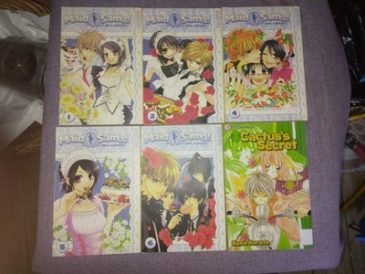 Maid Sama books 1 2 4 5 and 6 and Cactus's Secret Manga Six book lot