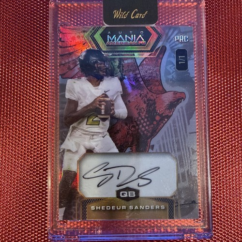 shedeur sanders wild card 1/1 auto Amaha-ss
