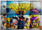 GOLDORAK ! tres rare magnifique affiche 4x3 8 panneaux 1979 toei animation